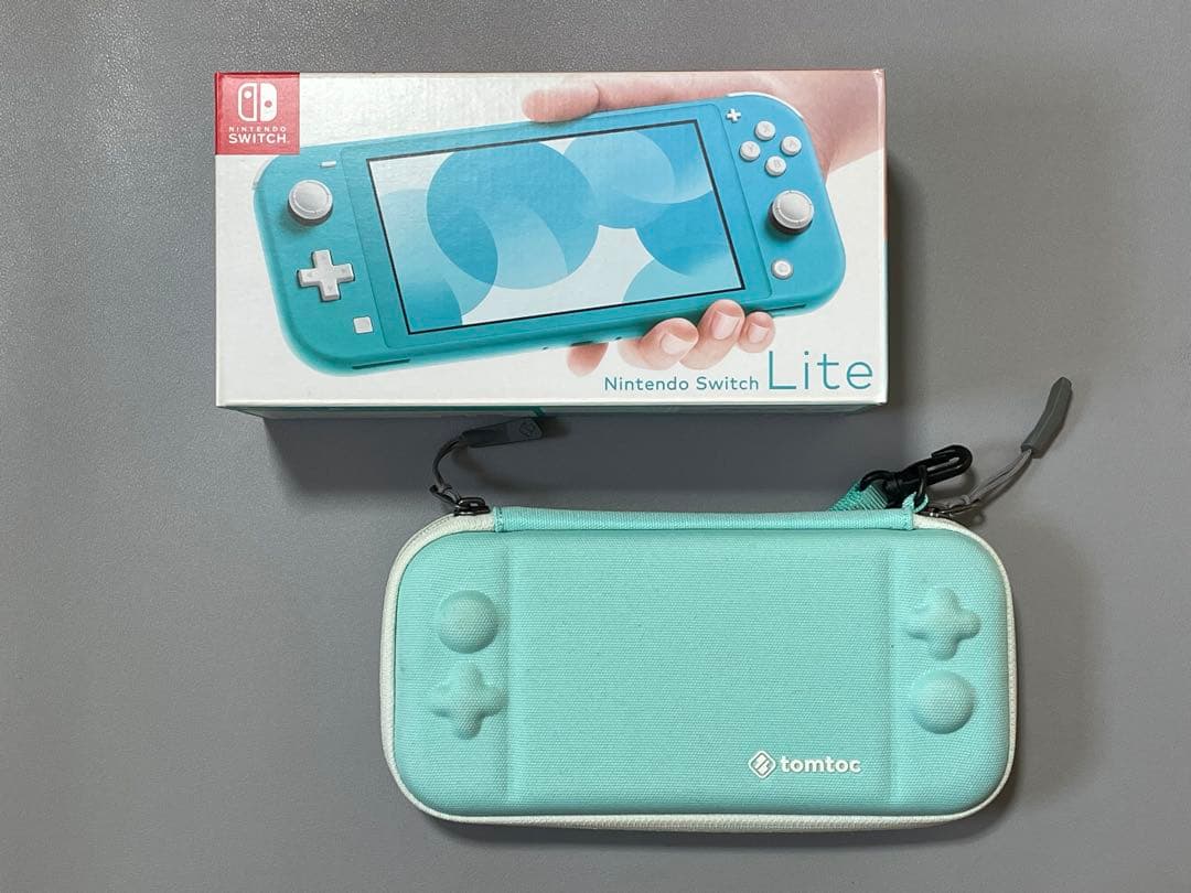 動作確認済み Nintendo Switch Lite ターコイズ ケース付き