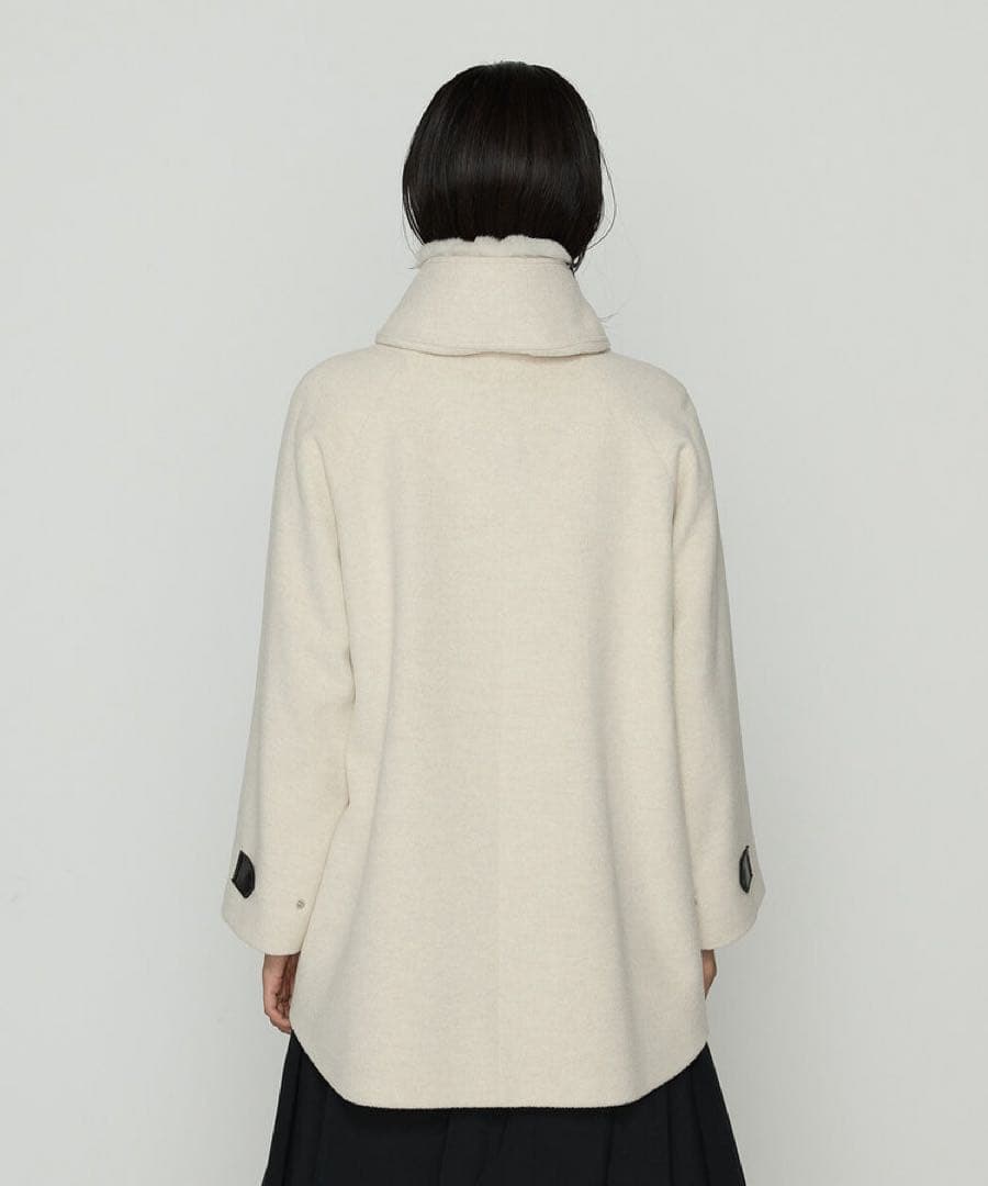 【お値下げ】 コムサプラチナ K.T アンゴラウール ・Aラインショートコート