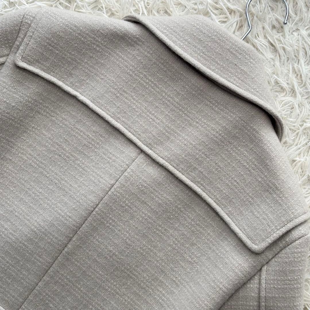 ✨良品✨ バーバリーブラックレーベル ピーコート メルトンウール ロゴ刻印ボタン