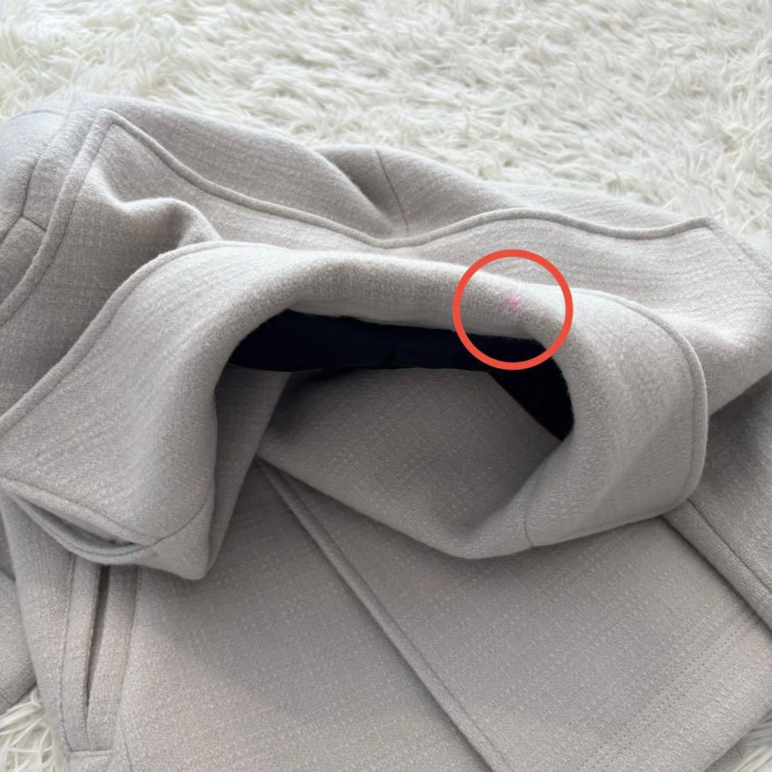 ✨良品✨ バーバリーブラックレーベル ピーコート メルトンウール ロゴ刻印ボタン