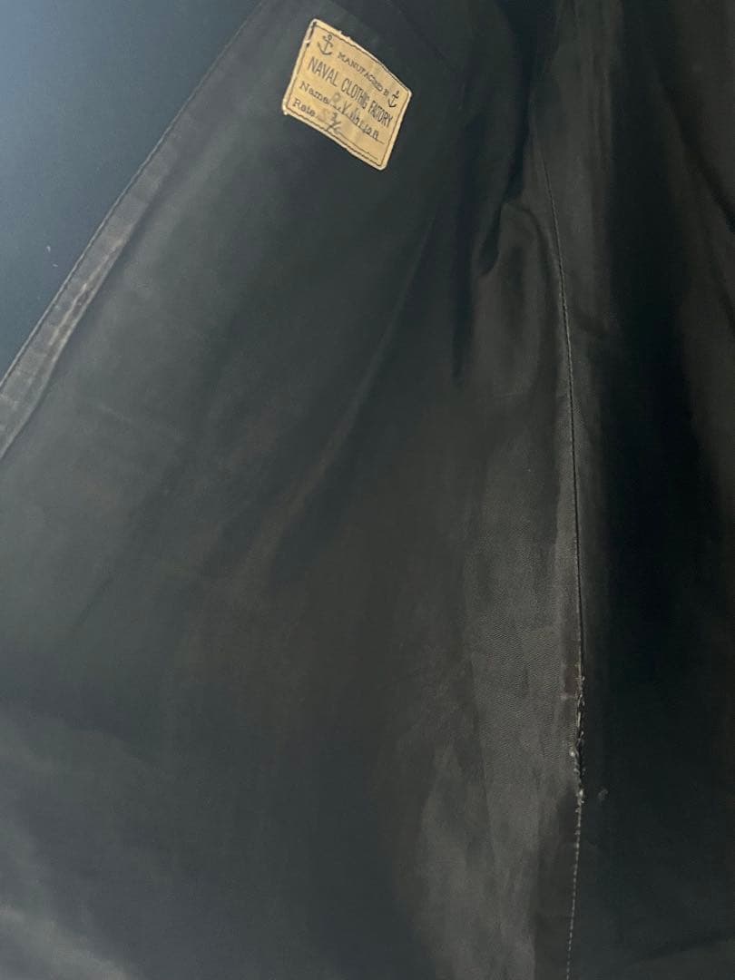 ビンテージ 40s NAVY 10ボタン ピーコートNAVAL ウール　メルトン