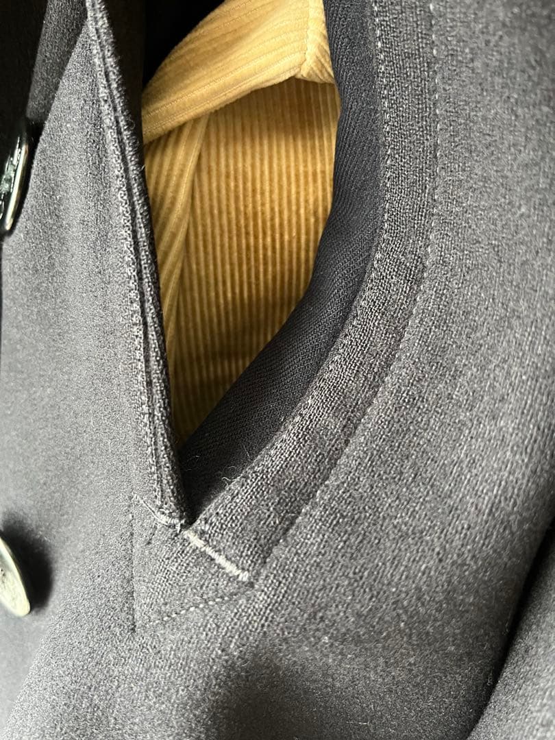 ビンテージ 40s NAVY 10ボタン ピーコートNAVAL ウール　メルトン