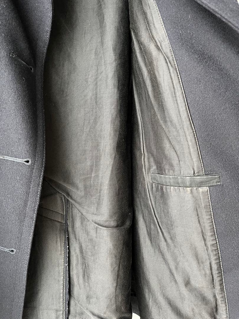 ビンテージ 40s NAVY 10ボタン ピーコートNAVAL ウール　メルトン