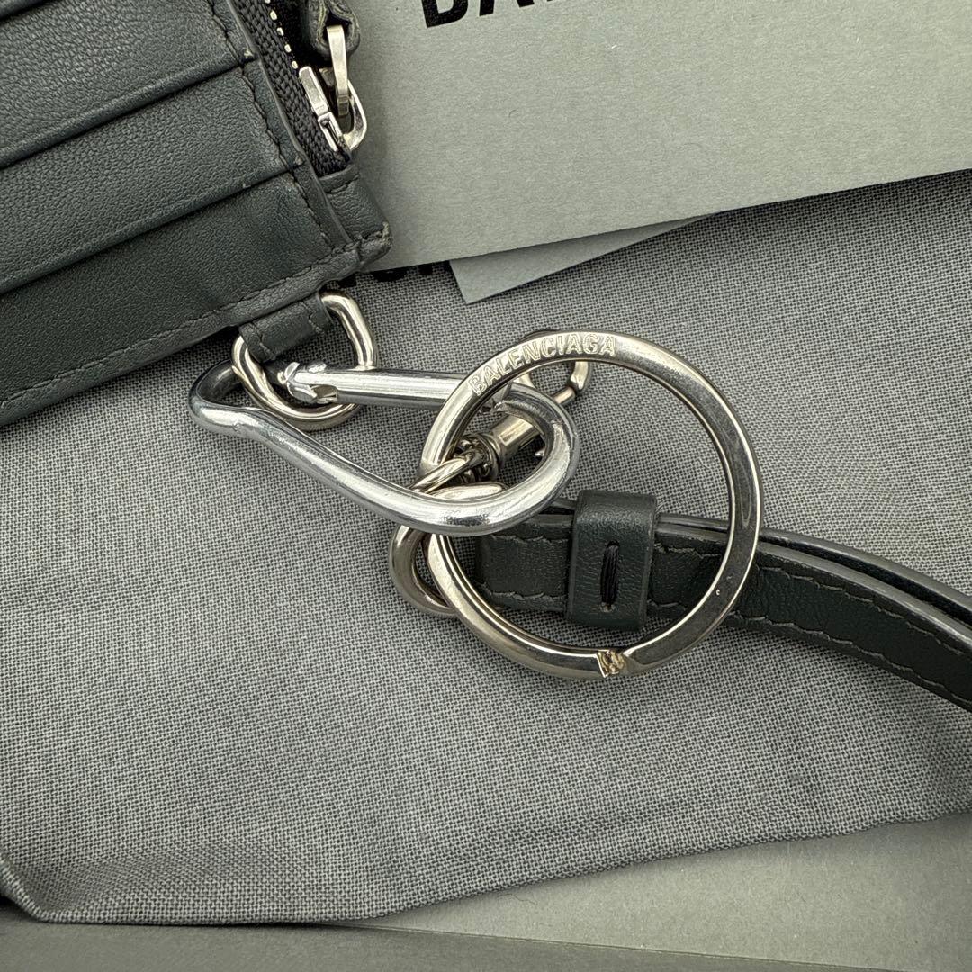 BALENCIAGA ブラックケース ネックウォレット 備品すべて純正品