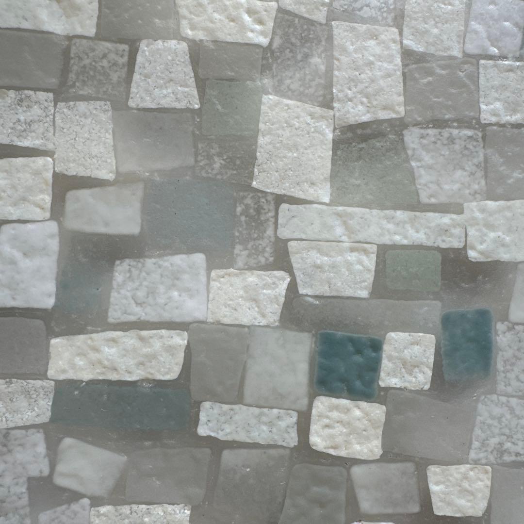 ガラス作家　八木麻子　ガラスプレート　モザイク