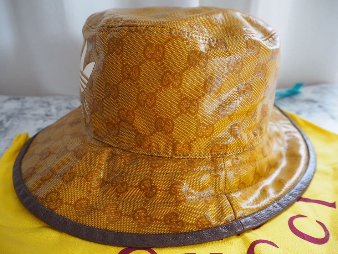 GUCCI adidas グッチ アディダス S バケットハット GG