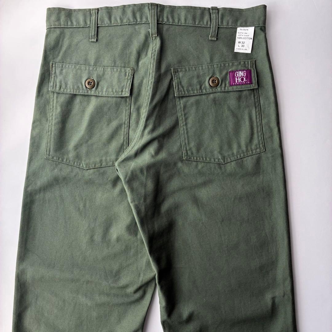 美品 USA アメリカ製 GUNG HO ガンホー ベイカーパンツ 32 30