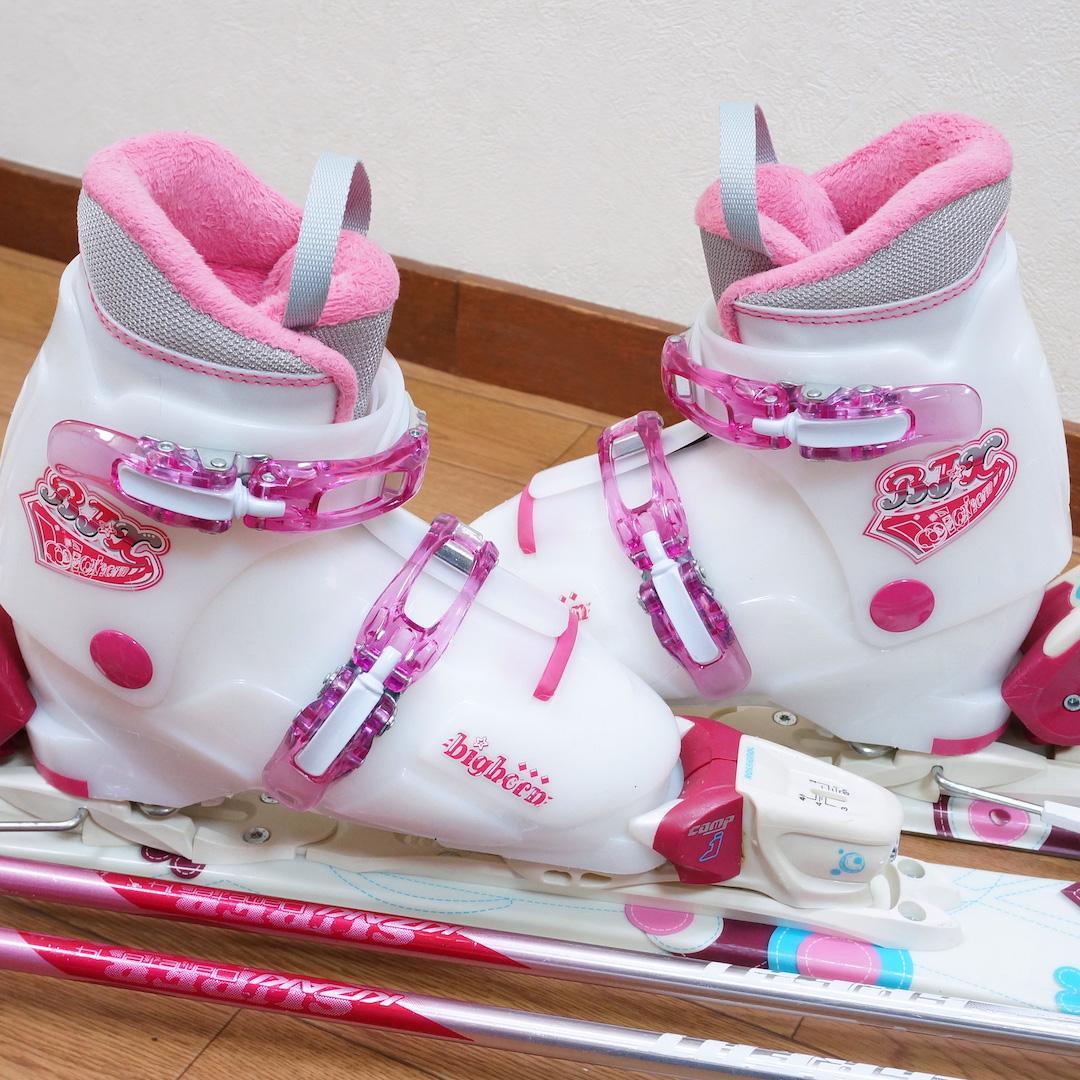 メンテ済 110cm 靴20cm ROSSIGNOL スキーセット