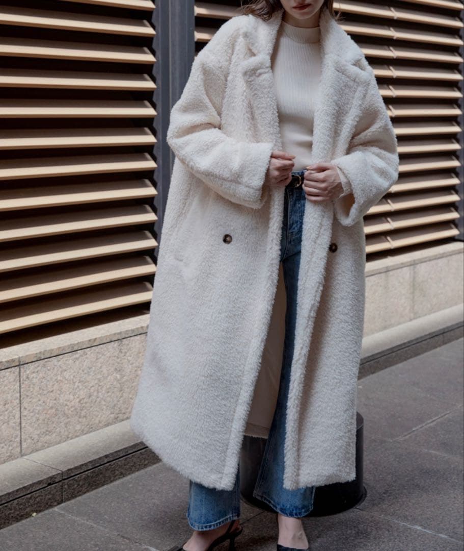 ACYMアシーム テディボアロングコート