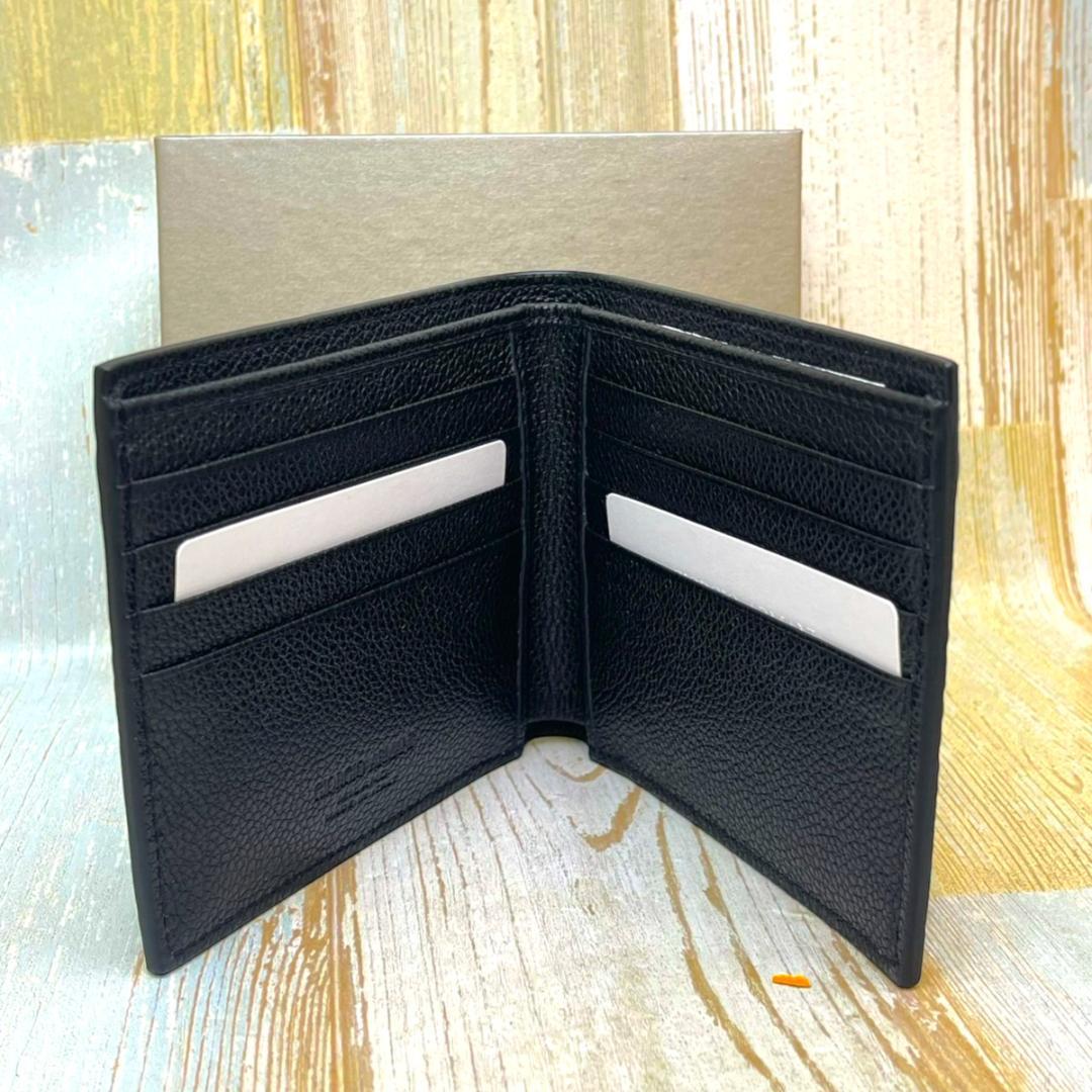 新品★GIORGIO ARMANI ジョルジオ アルマーニ レザー 2つ折財布