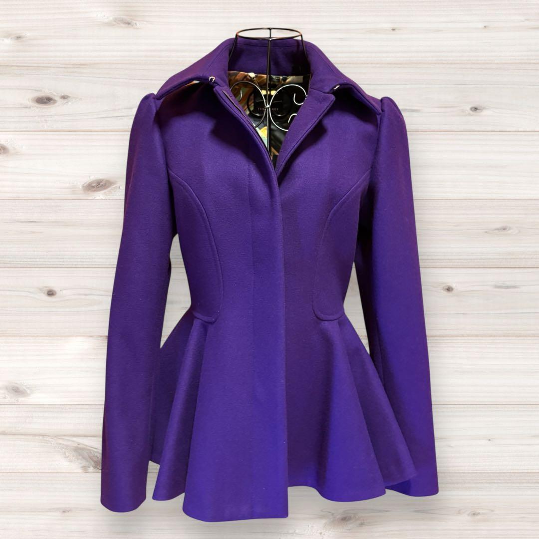 専用です　【Ted Baker】ドレスコート　ペプラムジャケット　ウールカシミヤ