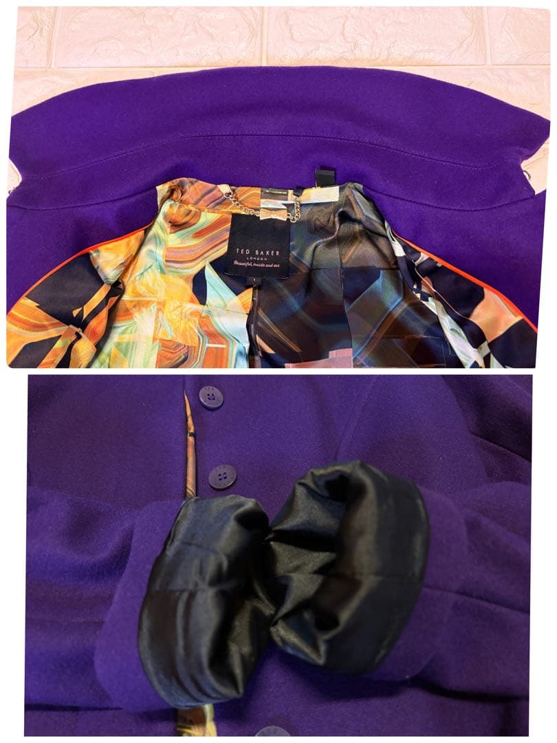 専用です　【Ted Baker】ドレスコート　ペプラムジャケット　ウールカシミヤ