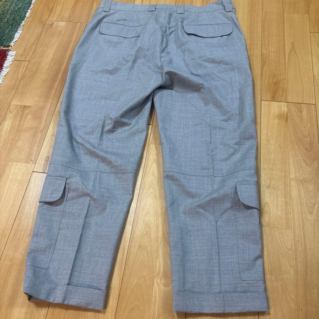 名作【ブルネロクチネリ】アビエイター カーゴ ウールパンツ メンズ　グレー