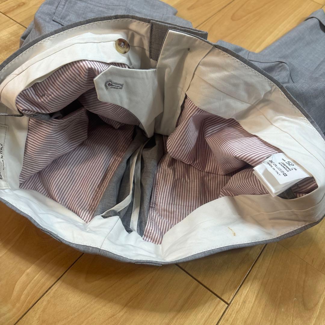 名作【ブルネロクチネリ】アビエイター カーゴ ウールパンツ メンズ　グレー