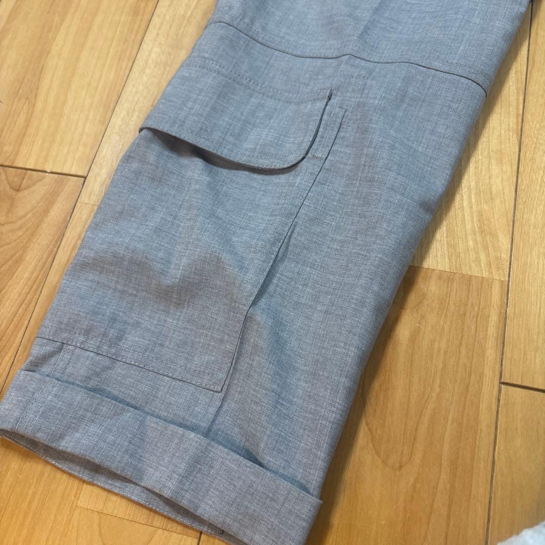 名作【ブルネロクチネリ】アビエイター カーゴ ウールパンツ メンズ　グレー