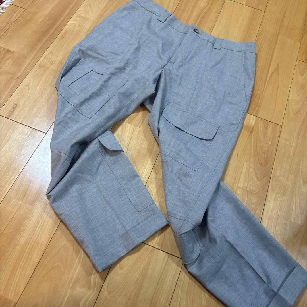 名作【ブルネロクチネリ】アビエイター カーゴ ウールパンツ メンズ　グレー