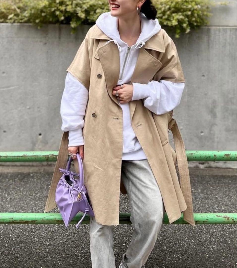 【定価3.9万】STUNNING LURE テーラーポンチョコート トレンチ