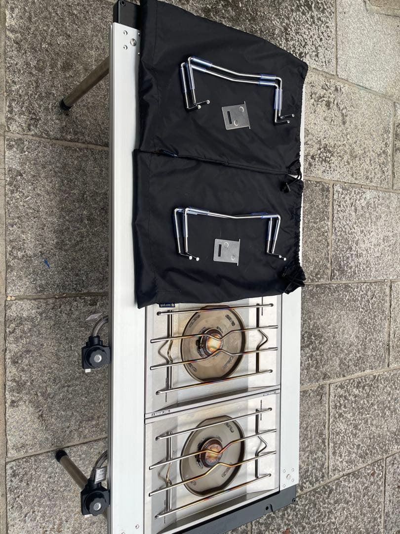 スノーピークigt4ユニット大型 アウトドアテーブル 2バーナー付き