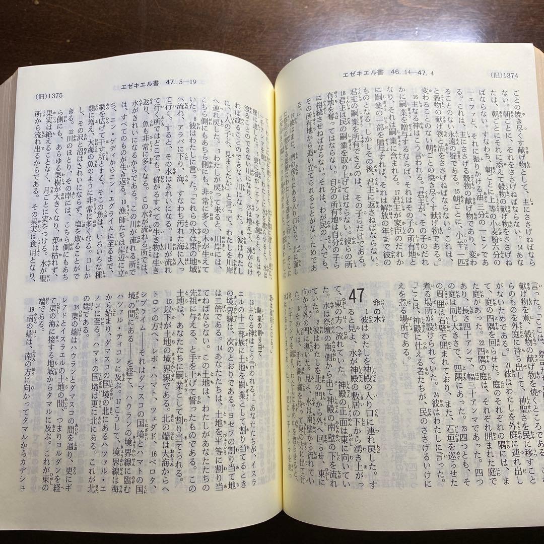 革装大型聖書　新共同訳旧約聖書続編つき ハードカバー（ケース付き）