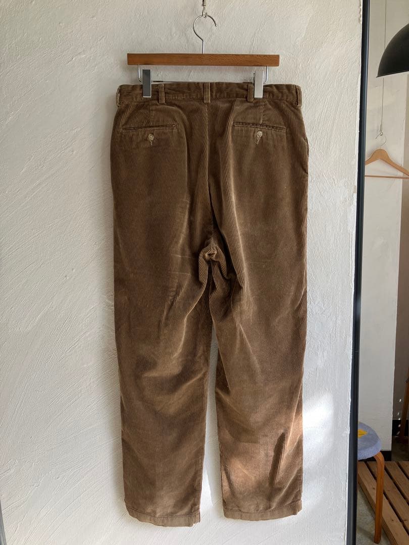 美品 Ralph Lauren ツータック コーデュロイパンツ ブラウン