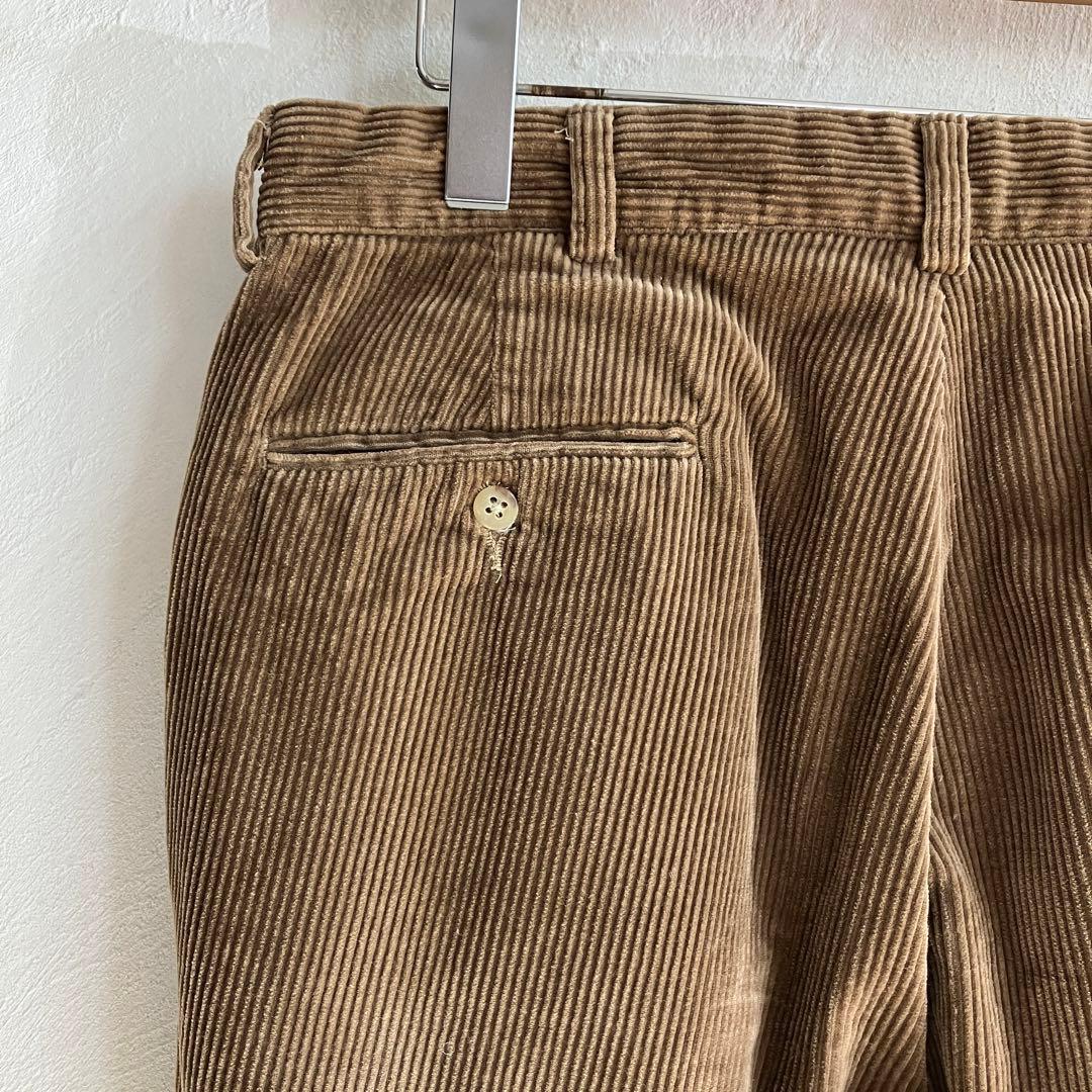 美品 Ralph Lauren ツータック コーデュロイパンツ ブラウン