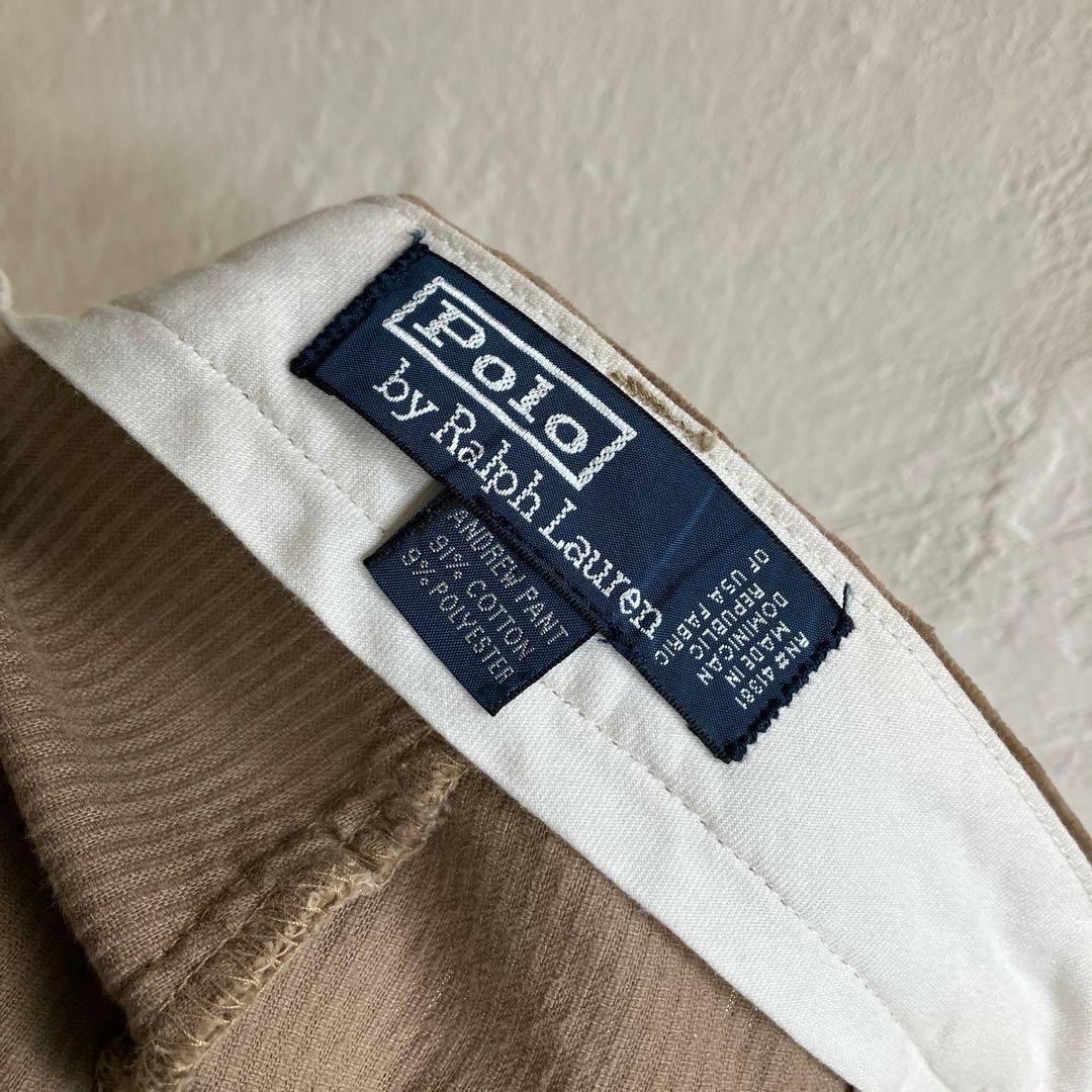 美品 Ralph Lauren ツータック コーデュロイパンツ ブラウン