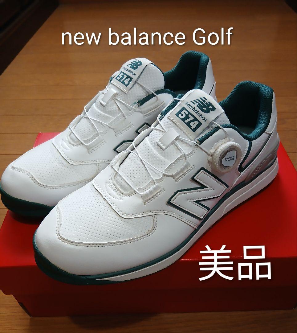 美品/ニューバランス ゴルフシューズ 574 v4 SL BOA 27cm