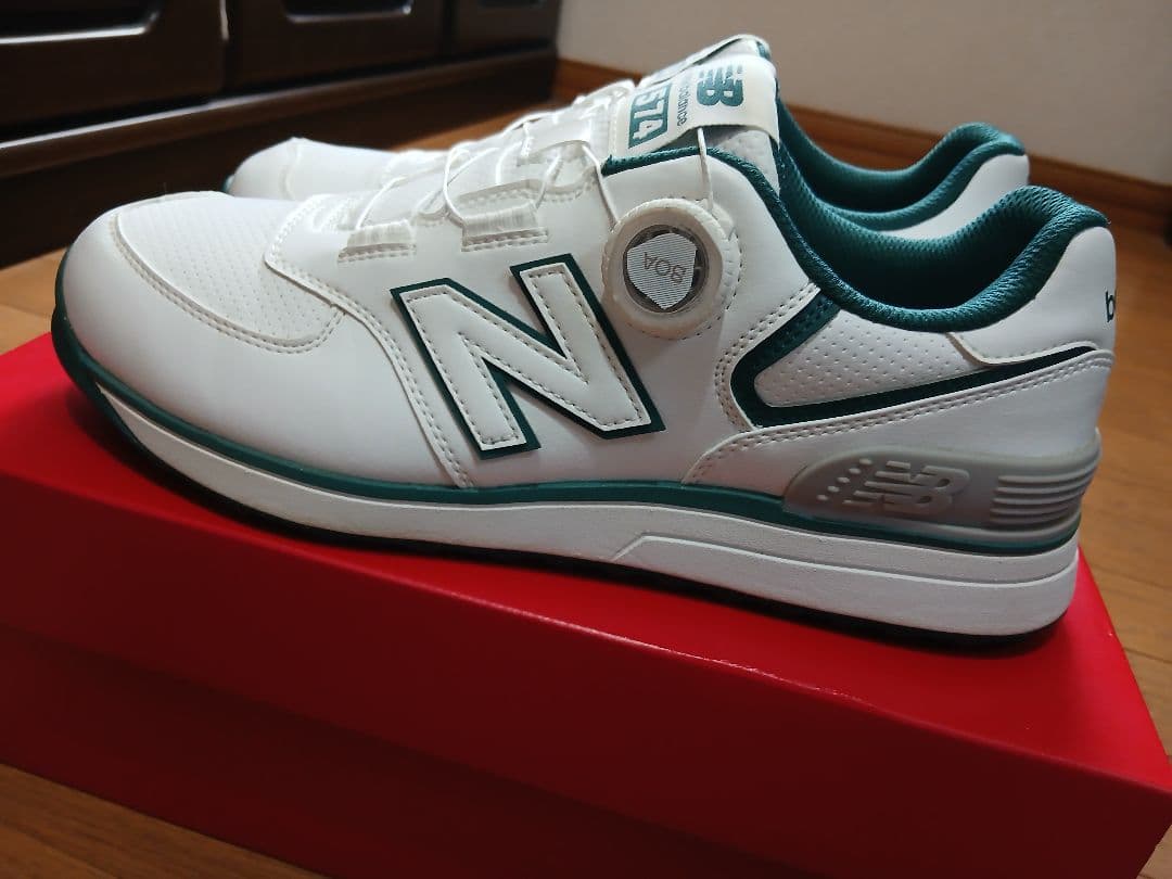 美品/ニューバランス ゴルフシューズ 574 v4 SL BOA 27cm