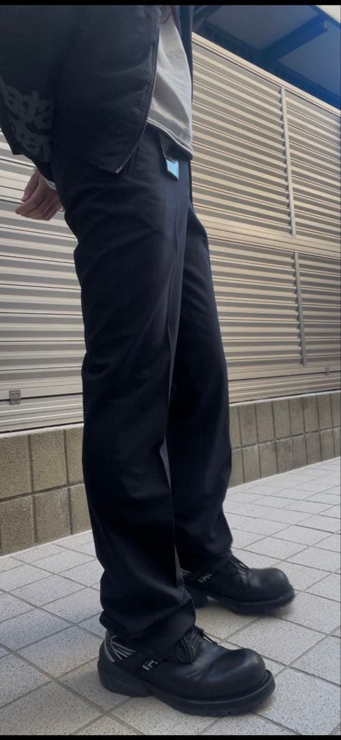 パンツ 100% pure new wool super long slacks