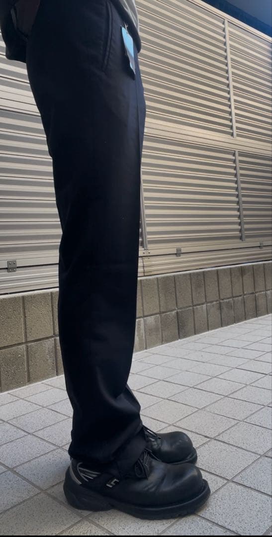 パンツ 100% pure new wool super long slacks