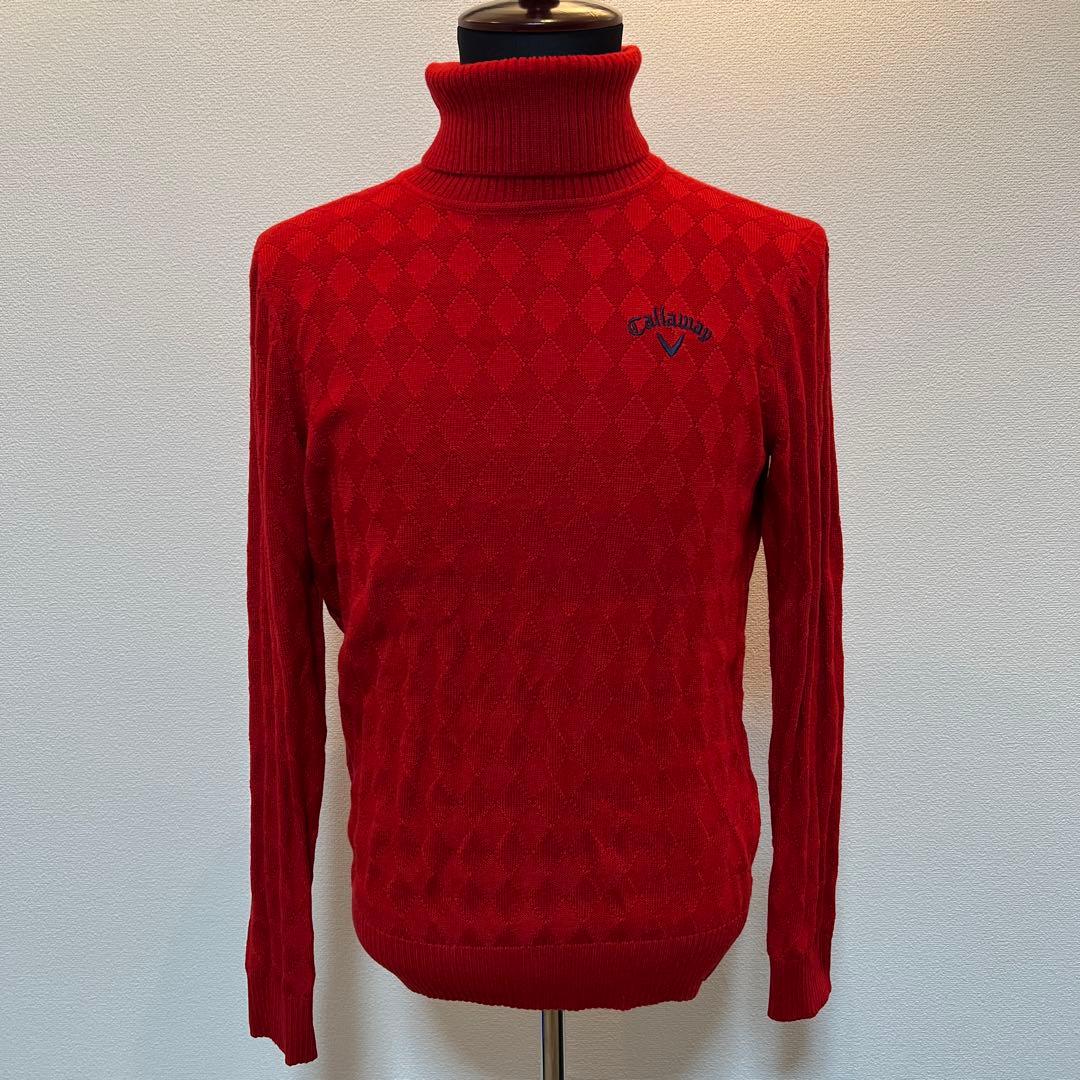キャロウェイゴルフ　タートルネックニット　サイズL