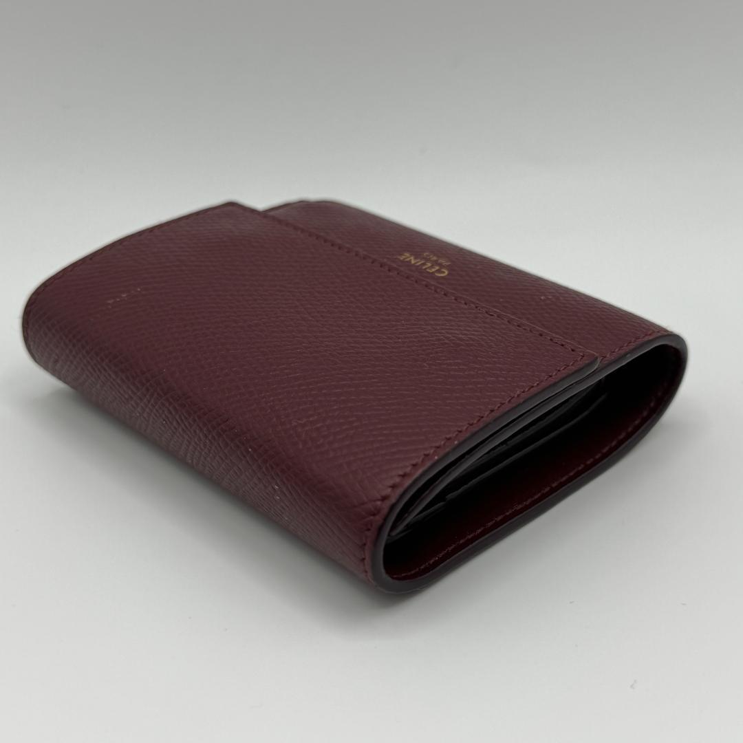 【匿名配送】セリーヌ レザー スモールトリフォールド 三つ折り財布