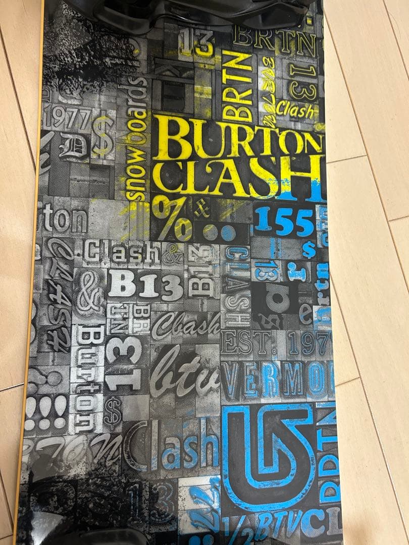 BURTON 板スノーボードセット　SALOMON バイン付き