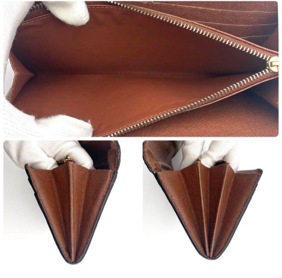 ルイヴィトン モノグラム ポルトフォイユ サラ 二つ折り財布 ブラウン