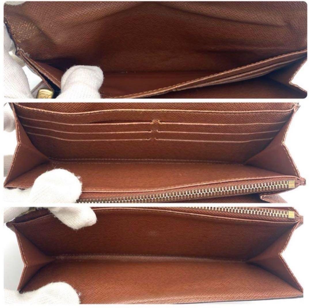 ルイヴィトン モノグラム ポルトフォイユ サラ 二つ折り財布 ブラウン