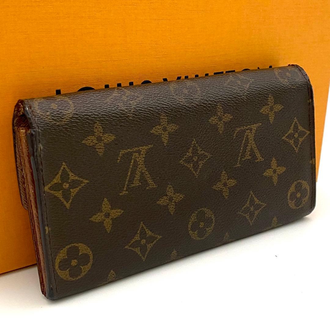 ルイヴィトン モノグラム ポルトフォイユ サラ 二つ折り財布 ブラウン