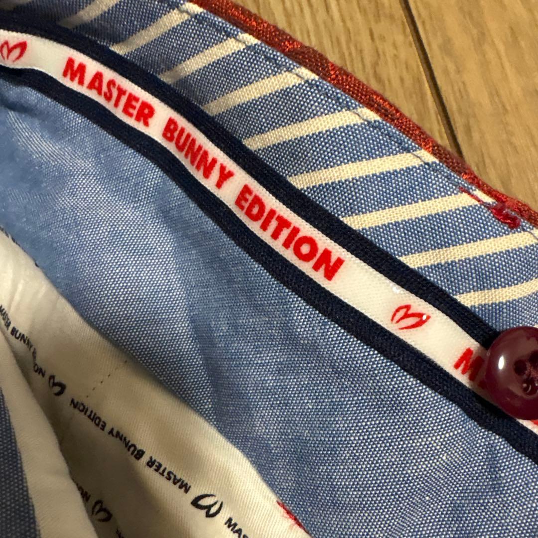 マスターバニー 幾何学模様 赤 メンズパンツ