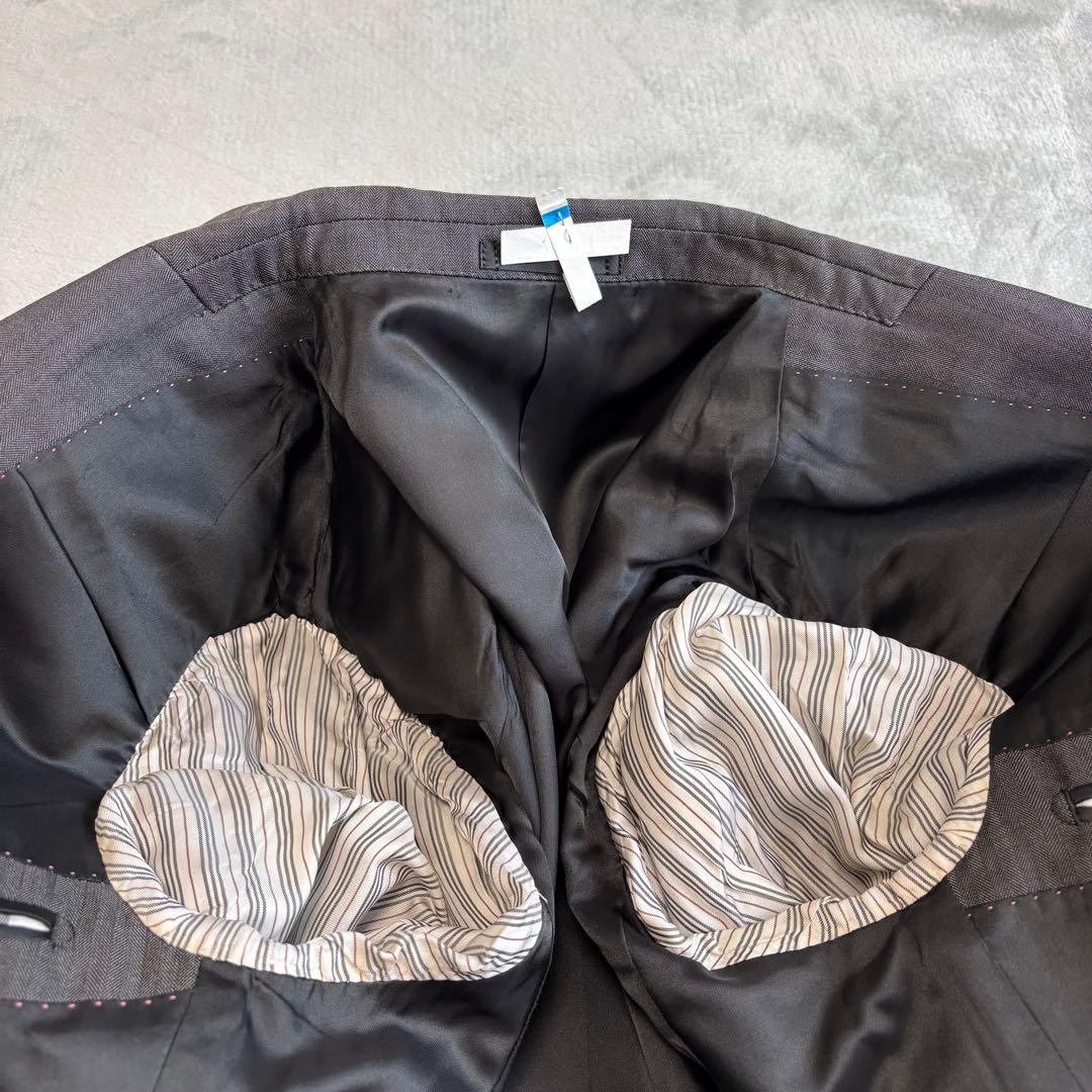 シルク 40R 3ピース✨バーバリーブラックレーベル　スーツ　Super 110