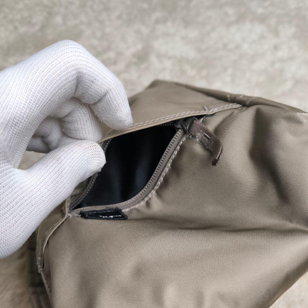 【極美品】ポーターガール シェル ショルダーバッグ グレージュ 肩掛け可