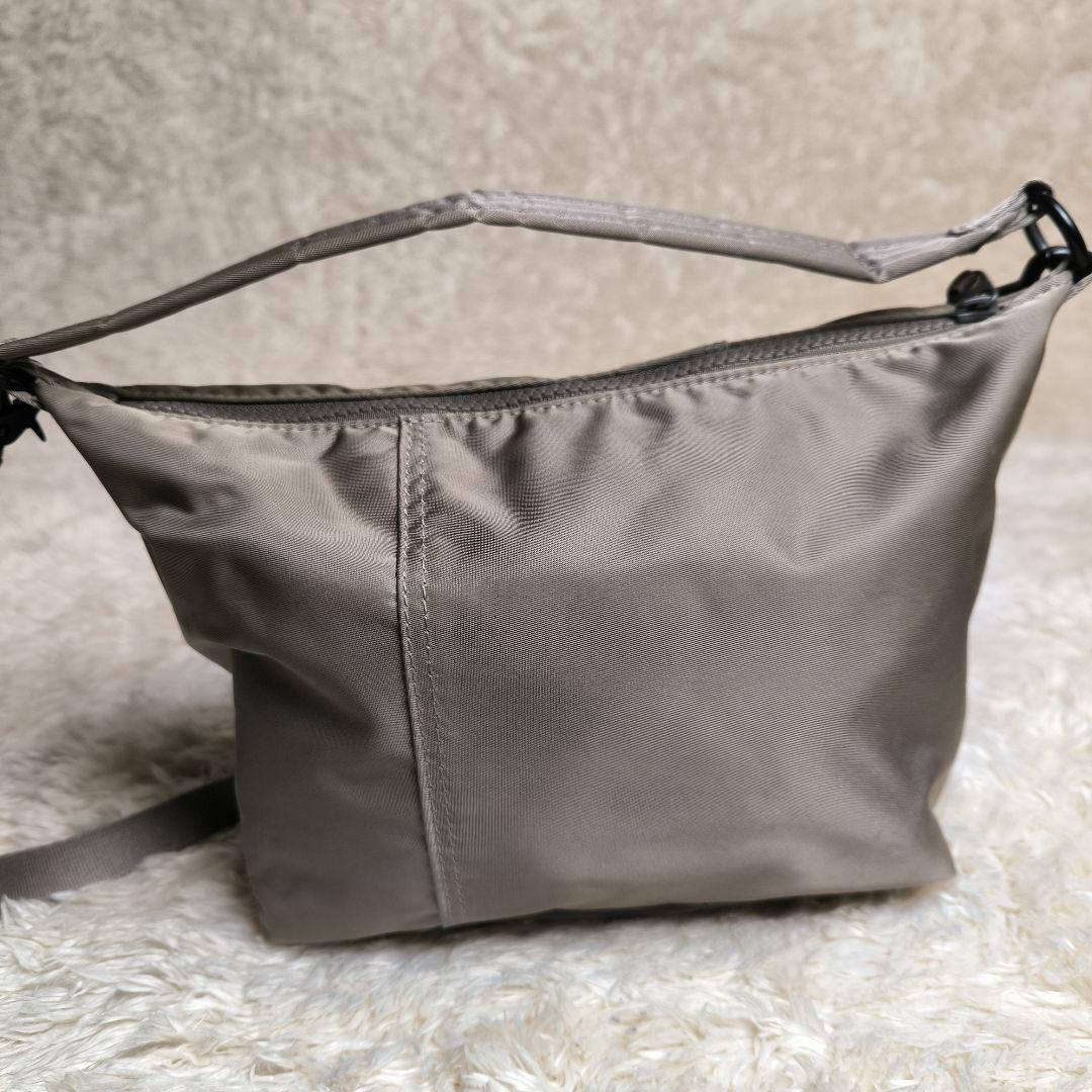 【極美品】ポーターガール シェル ショルダーバッグ グレージュ 肩掛け可