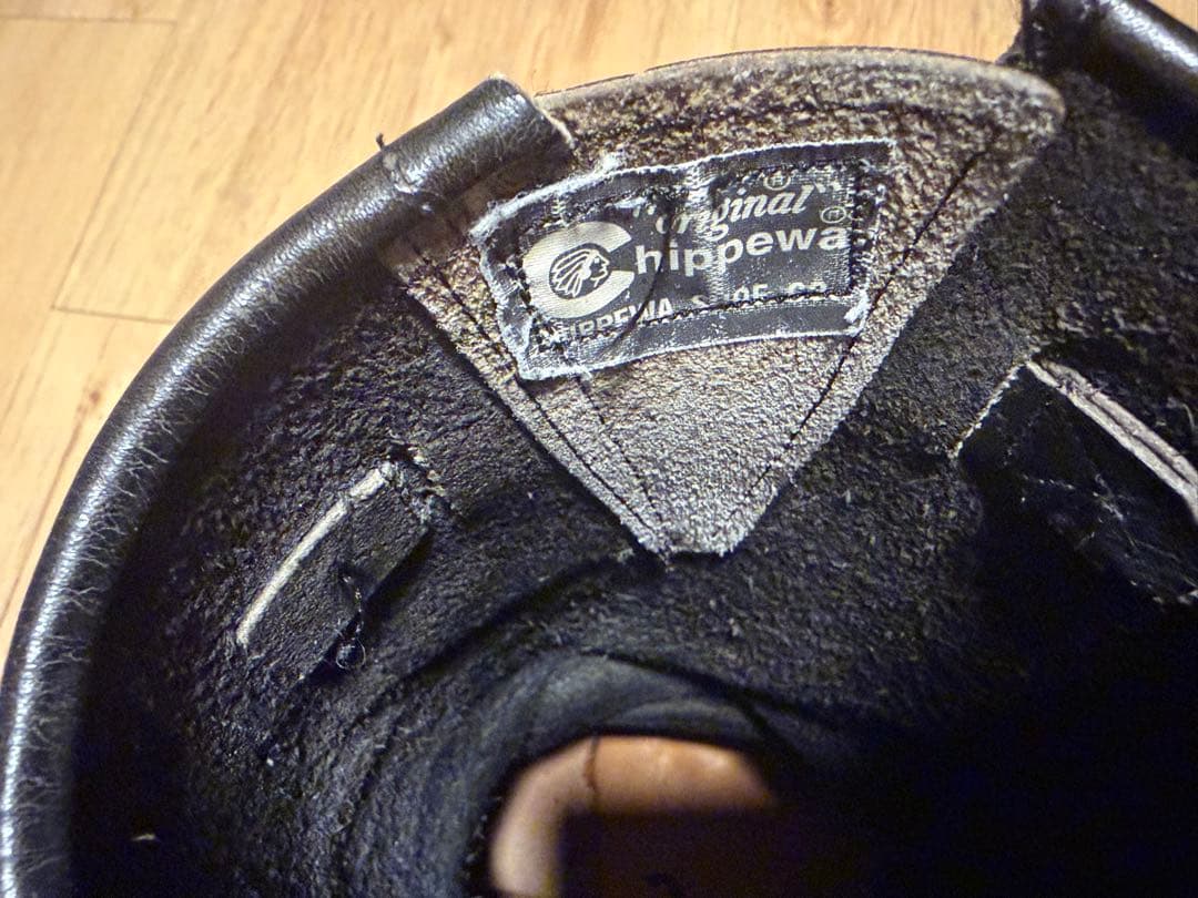 チペワ　chippewa ブラック　レザー　エンジニアブーツ USA製