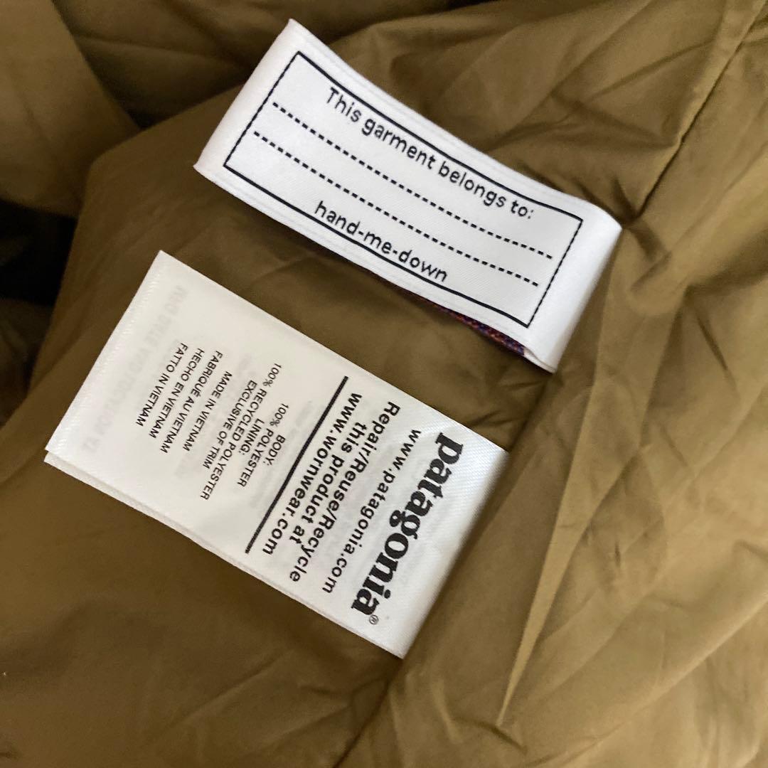 Patagonia レトロ　キッズ　XXL ボア　レディースにも　未使用オリーブ