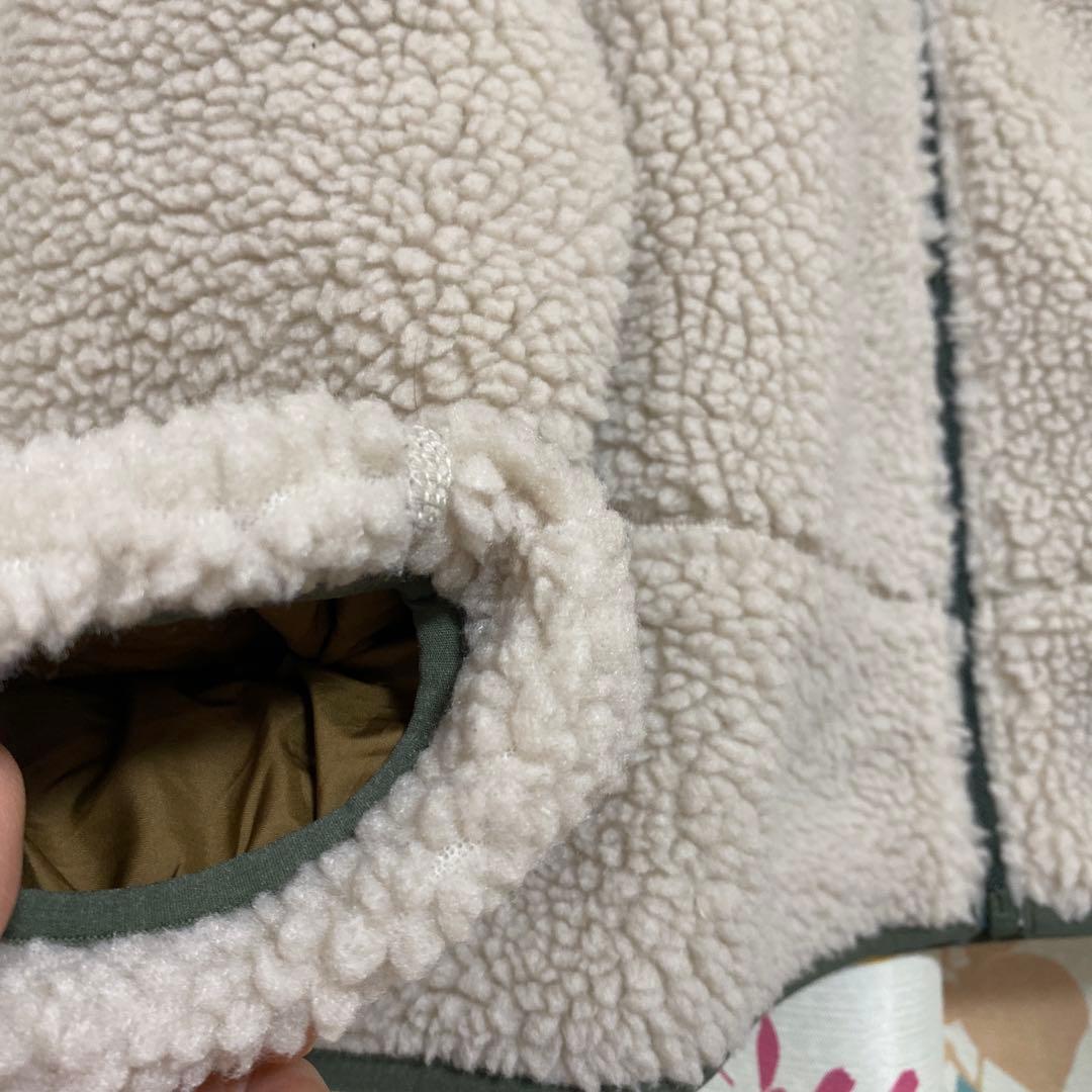 Patagonia レトロ　キッズ　XXL ボア　レディースにも　未使用オリーブ