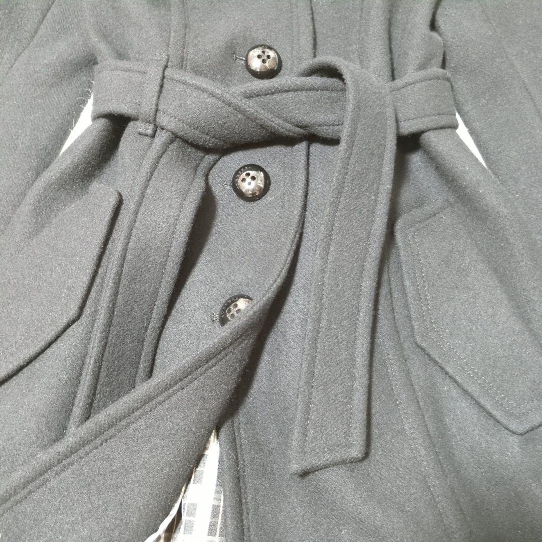 appleバーバリーブルーレーベル フォックスファー ロングコート 38