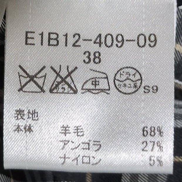 appleバーバリーブルーレーベル フォックスファー ロングコート 38