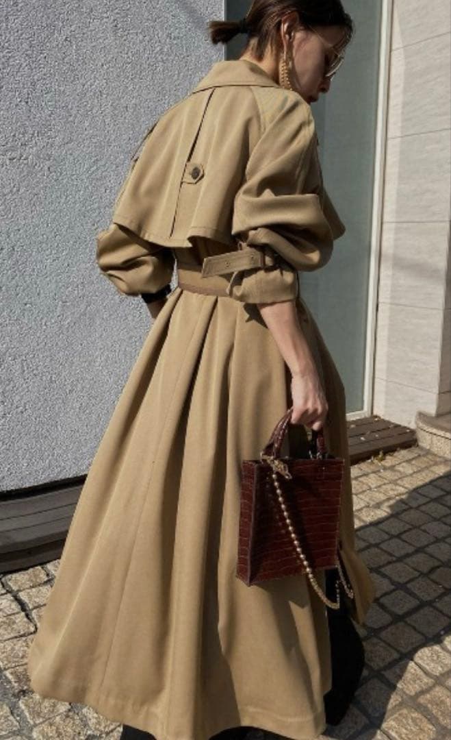 アメリヴィンテージ MINIMAL FLARE TRENCH COAT