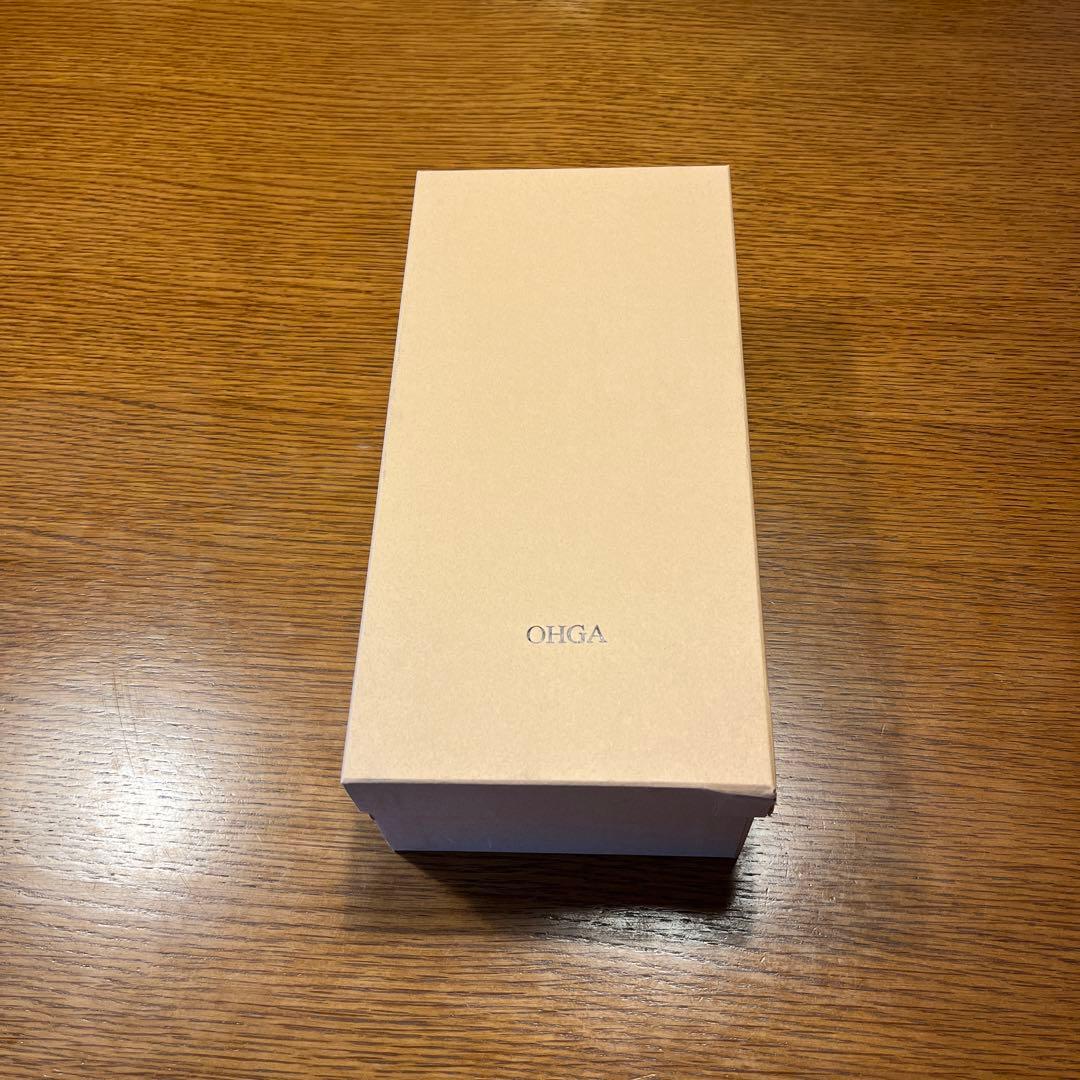 OHGA ブラック フラットシューズ 25