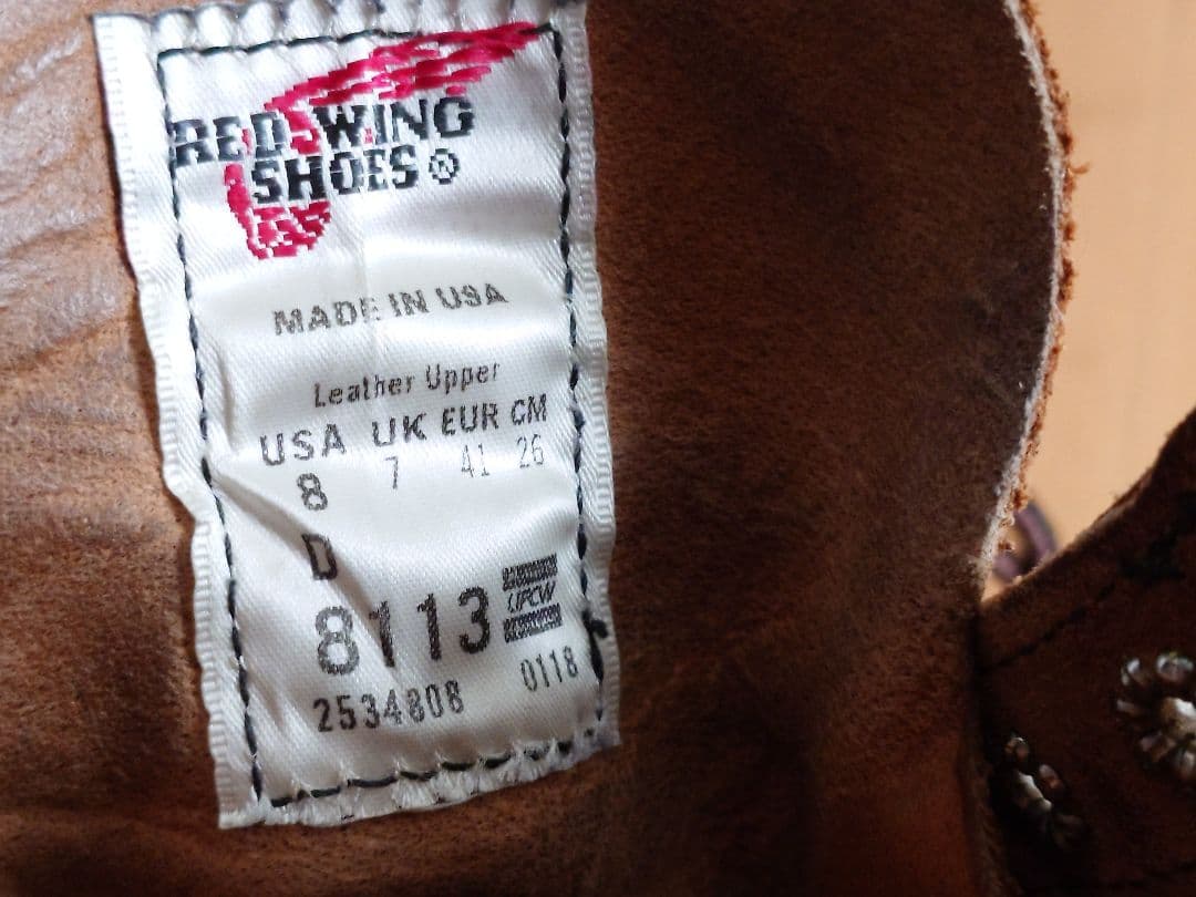 【RED WING 】8113 レッドウィング アイアンレンジ 8D 8083
