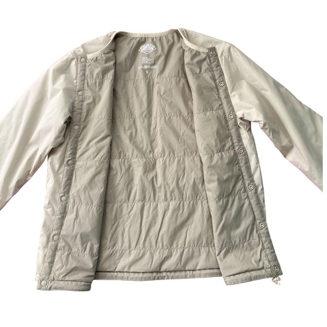 DANTONインサレーションジャケット　ストレッチナイロン　撥水　アイボリー