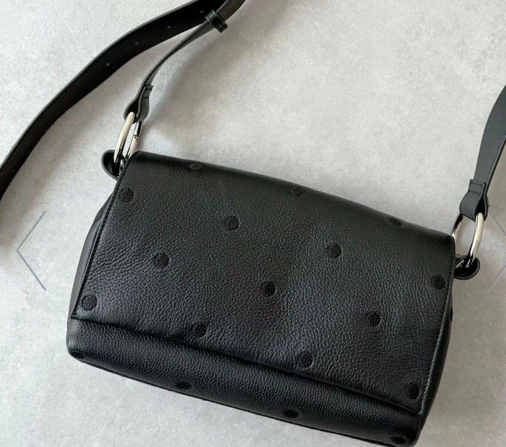 ビアズリー ドット柄レザーショルダーバッグ♡新品